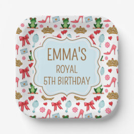 Platos de Papel para Fiesta de Princesa
