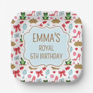 Platos de Papel para Fiesta de Princesa