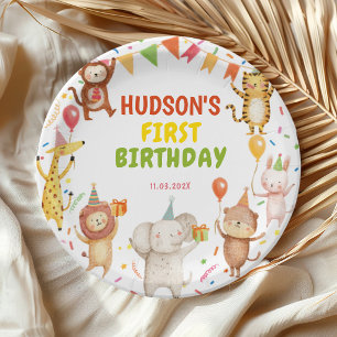 Platos de Papel para Fiestas de Cumpleaños de Anim
