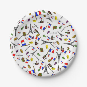 Platos de papel para fiestas de dibujos animados f