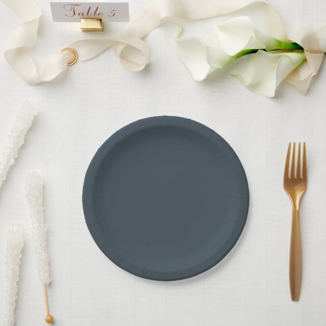 Platos de papel para fiestas modernas de carbón –  (Boda)