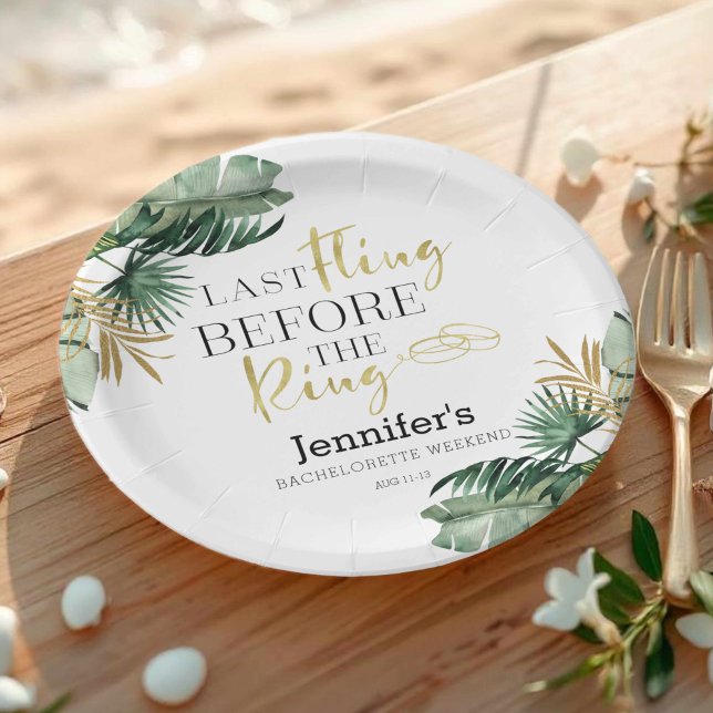 Platos de papel para fin de semana de soltera | An (Subido por el creador)