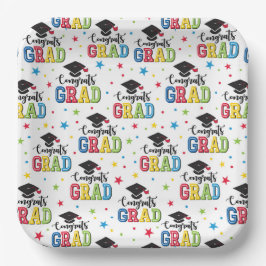 Platos de Papel para Graduación, Fiesta de Felicit