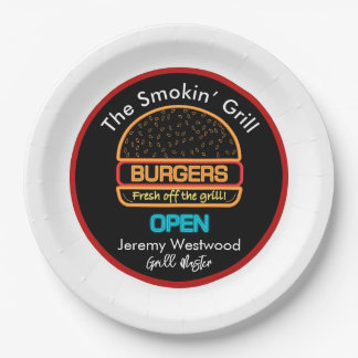Platos de papel para hamburguesas Backyard Grill M
