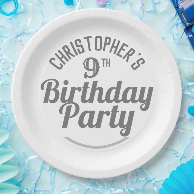 Platos de papel para la celebración del cumpleaños (Subido por el creador)