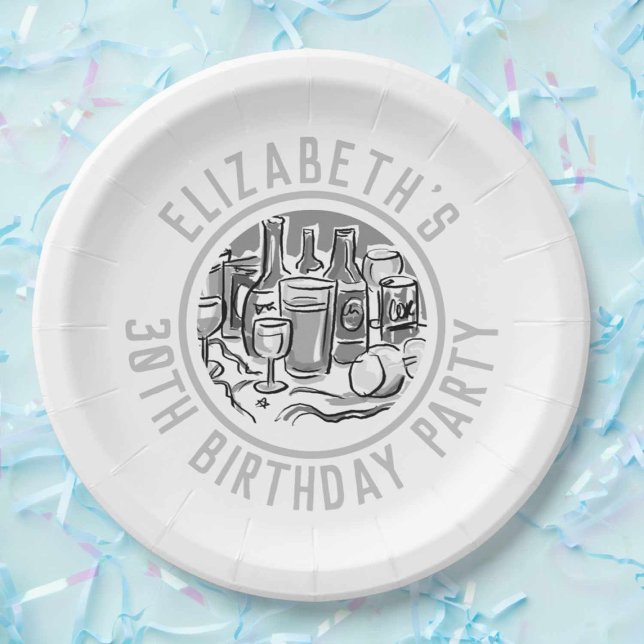 Platos de papel para la celebración del cumpleaños (Subido por el creador)