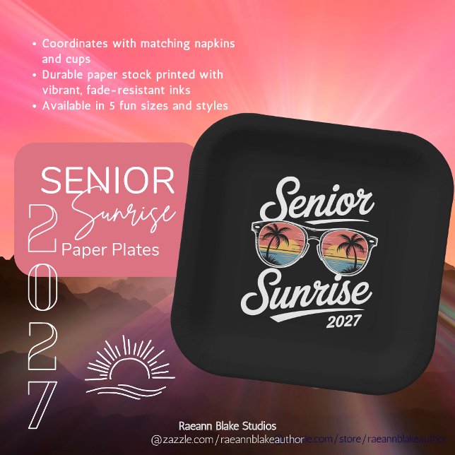 Platos de papel para postres Senior Sunrise 2027 (Subido por el creador)