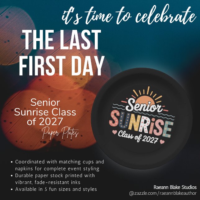 Platos de Papel para Postres Senior Sunrise 2027 (Subido por el creador)