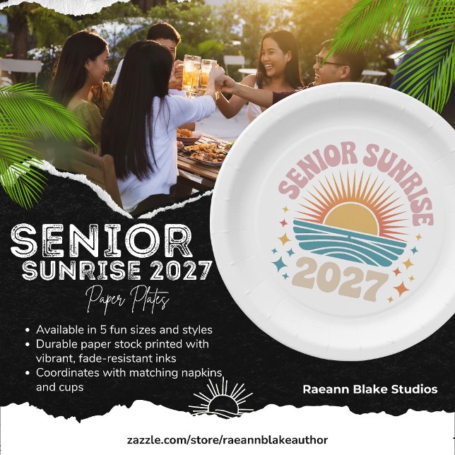 Platos de papel para postres Senior Sunrise 2027 (Subido por el creador)