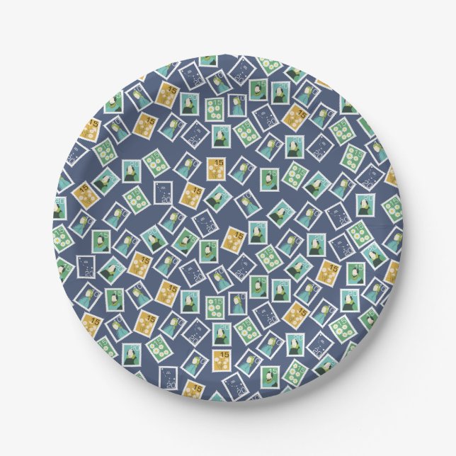 Platos de papel para trabajadores postales (Anverso)