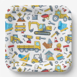 Platos de papel para vehículos de construcción, cu