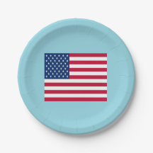 Platos de papel Partido Patriótico Bandera America