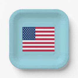 Platos de papel Partido Patriótico Bandera America