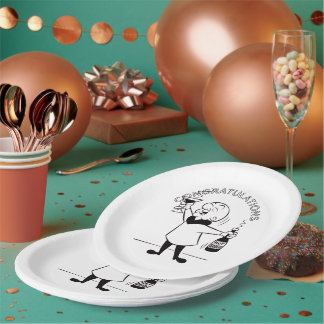 Platos de papel personalizables para baby shower