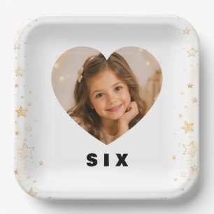 Platos de Papel Personalizados Niña Edad 6
