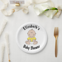 platos de papel personalizados para baby shower