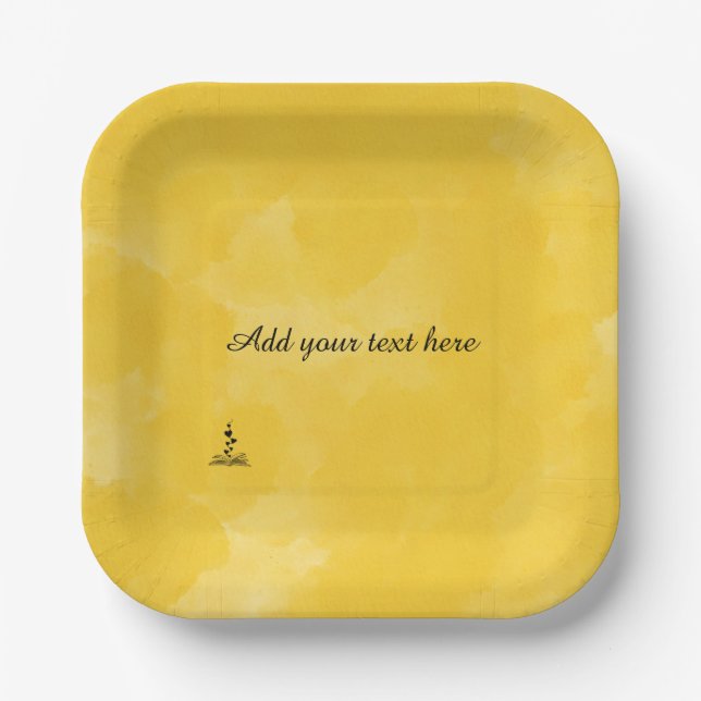 Platos de Papel Personalizados para Cada Tema de F (Anverso)