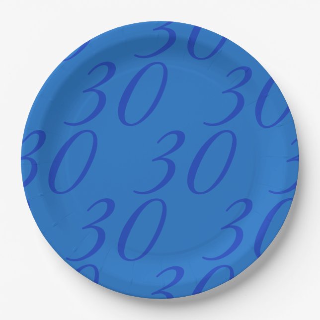 Platos de Papel Personalizados para Cumpleaños, Bo (Anverso)
