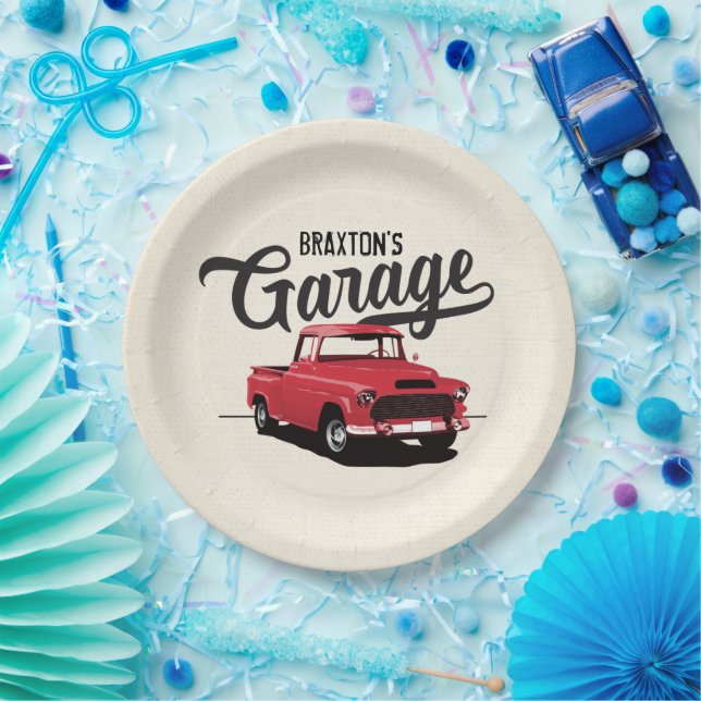 Platos de papel personalizados para cumpleaños con (Fiesta)