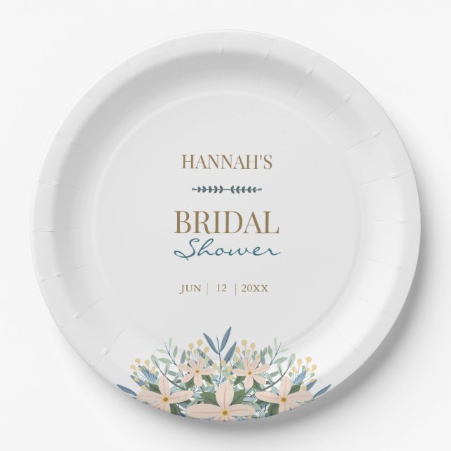 Platos de papel personalizados para despedida de s (Anverso)