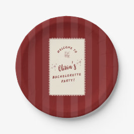 Platos de papel personalizados para despedida de s