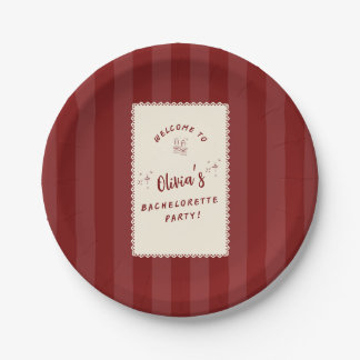 Platos de papel personalizados para despedida de s