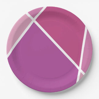 Platos de papel Pink JanaiCreates Color Collection