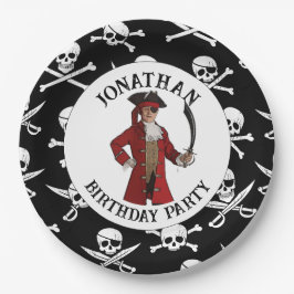 Platos de papel PIRATA NIÑO