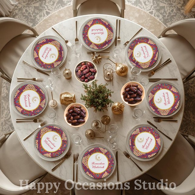 Platos de papel Ramadan Kareem Ramadan Mubarak (Subido por el creador)