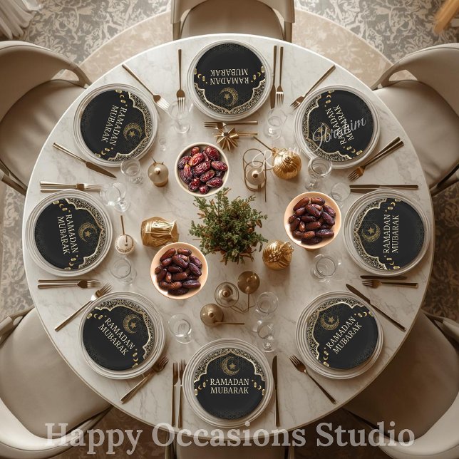 Platos de papel Ramadan Kareem Ramadan Mubarak (Subido por el creador)