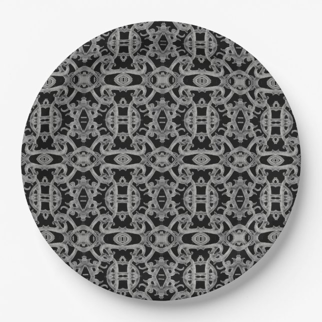 Platos de Papel Redondos GÓTICOS de 9" (Anverso)