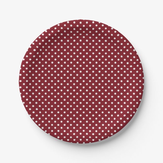 Platos de papel Rojo (Anverso)