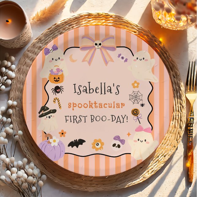 Platos de papel Spooktacular de cumpleaños de Hall (Subido por el creador)