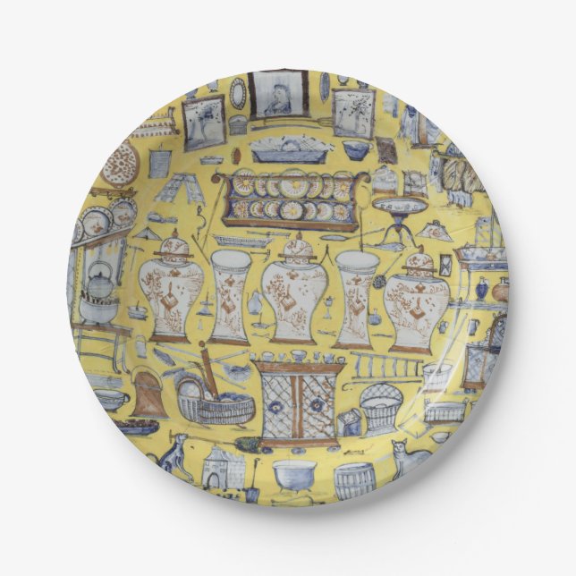 Platos de papel Tesoros de Manor House (Anverso)