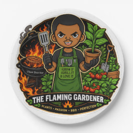 Platos de papel The Flaming Gardener