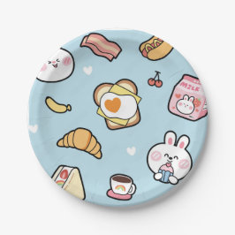Platos de papel y fiesta