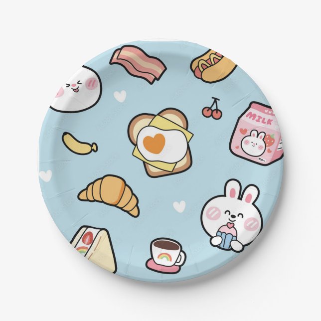 Platos de papel y fiesta (Anverso)