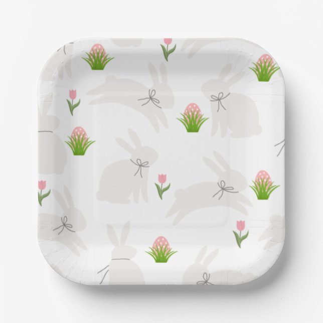 Platos de Pascua minimalistas (Anverso)