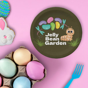 Platos de Postre Huevos de Pascua Judías de Gelati