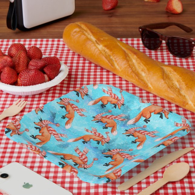 Platos de zorro saltarín feliz (Picnic)