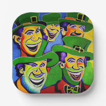 Platos del Día de San Patricio con duendes