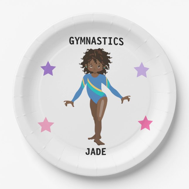  PLATOS FIESTAS DE GIMNASTICA PARA CHICAS PERSONAL (Anverso)