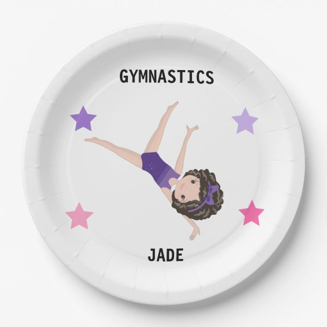  PLATOS FIESTAS DE GIMNASTICA PARA CHICAS PERSONAL (Anverso)