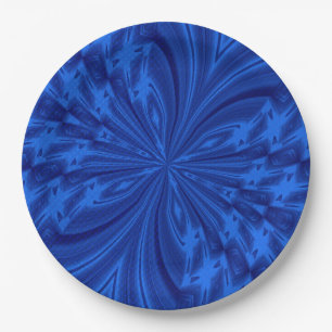 PLATOS FIESTAS de la mariposa azul-PAPELA abstract