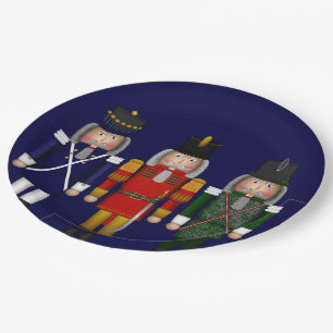 PLATOS FIESTAS Trio-Blue-PAPER de los pepinos