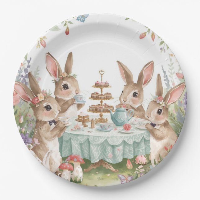 Platos Mágicos de Pastel de Conejo y Fiesta de Té  (Anverso)
