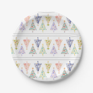 Platos modernos de Fiesta de árbol de Navidad - se