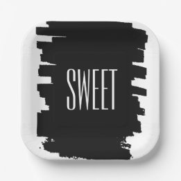 Platos modernos de papel de la 16ª fiesta de cumpl