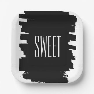 Platos modernos de papel de la 16ª fiesta de cumpl