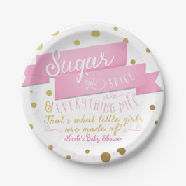 Platos para Baby Shower de Azúcar y Especias y Tod